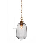 Rocklin One Light Pendant in New Age Brass with 6.25" Smoke Shade