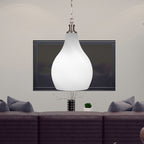 Carina One Light Pendant in Brushed Nickel with 12.25" Opal Frosted Shade