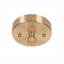 Carina One Light Pendant in New Age Brass with 11" Clear Ribbed Shade